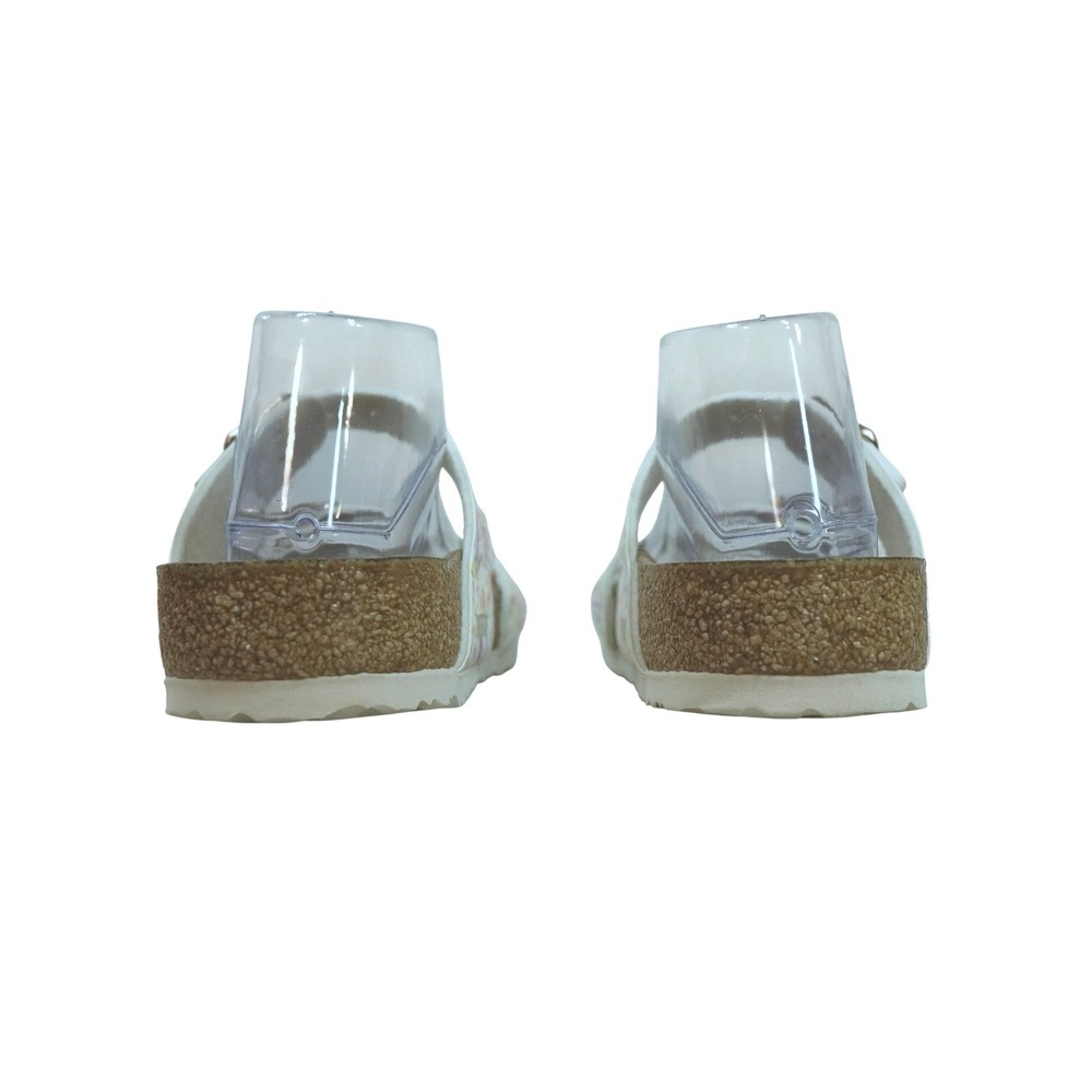 Birkenstock Sydney Watercolor Sandals Women 9 40 White Floral Print Double Strap - Picture 5 of 9